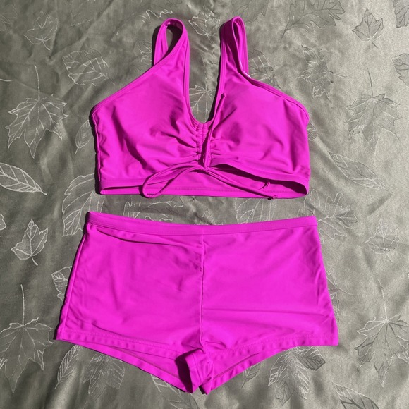 Hot Pink Swimming Suit Size large - Picture 1 of 4